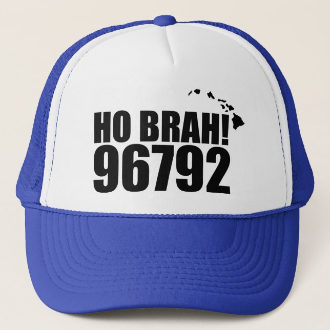 Ho Brah!....Hawaii Código postal Gorra 96792 Waian (Anverso)