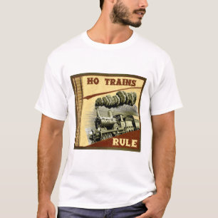 HO camiseta de la regla de los trenes