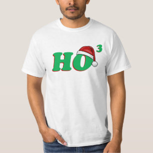 Ho camiseta divertida de 3 navidad (cubicado)