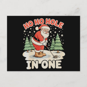 Ho Ho Agujero En Uno Santa Golf Navidad Xmas Nieve