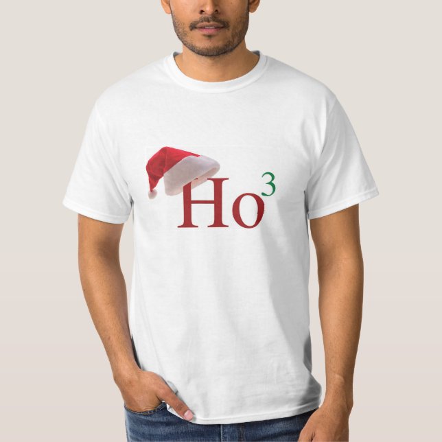 Ho Ho Ho 3 navidad a la camiseta para hombre del (Anverso)