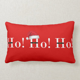 Ho Ho Ho almohada roja del navidad