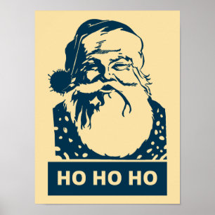 Ho Ho Ho arte pop moderno de Papá Noel
