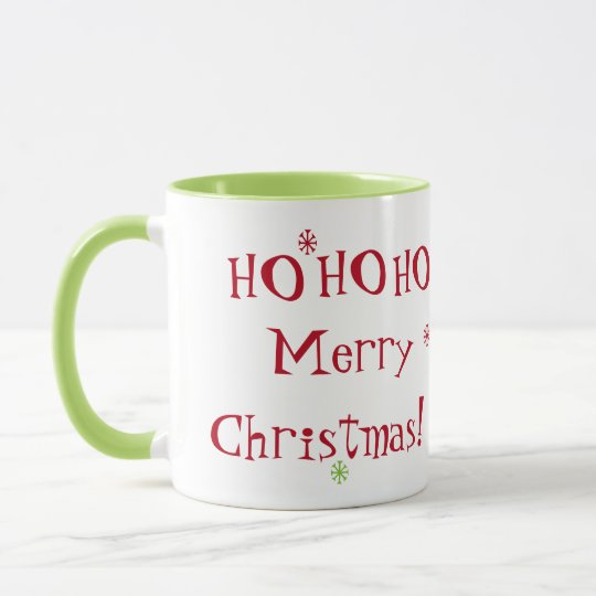 ¡HO HO HO Felices Navidad! Taza