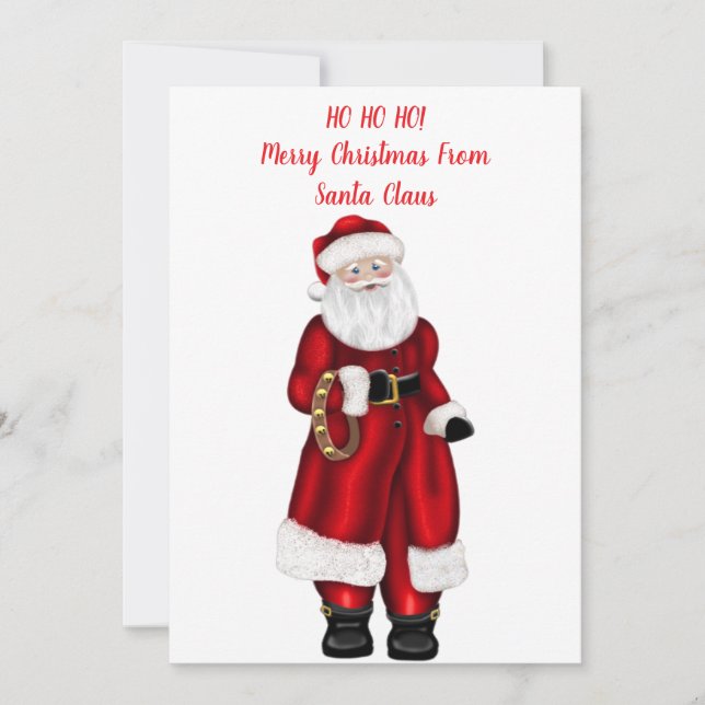 ¡HO HO HO! Feliz Navidad desde Santa Claus (Anverso)