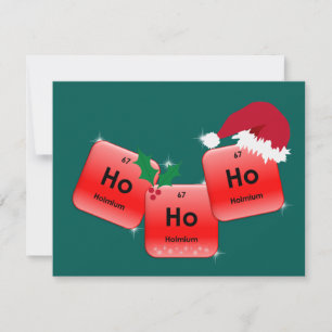 Ho Ho Ho Ho es un elemento Holmium Christmas Photo