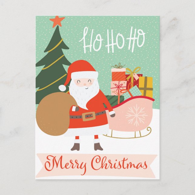 Ho Ho Ho Ho Feliz Navidad Santa Sleigh (Anverso)
