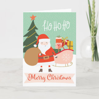 Ho Ho Ho Ho Feliz Navidad Santa Sleigh
