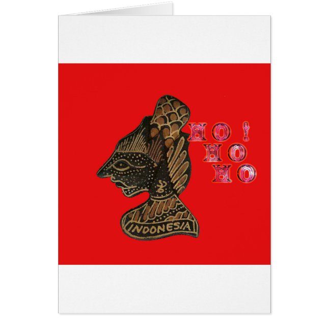 ¡Ho Ho Ho Ho Ho! Feliz Navidad Indonesia lindo ret (Frente)