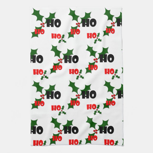 Ho Ho Ho Ho Ho Mistletoe Dish Toalla (Vertical)