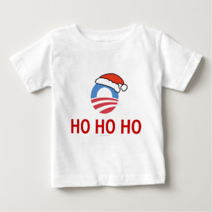 Ho Ho Ho Ho Ho Obama camiseta de bebé de larga dur
