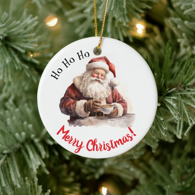¡Ho Ho Ho Ho Ho! Ornamento cerámico Personalizado  (Árbol)