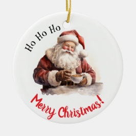 ¡Ho Ho Ho Ho Ho! Ornamento cerámico Personalizado
