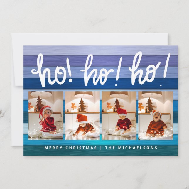 HO HO HO HO Merry Christmas Add Photos (Anverso)