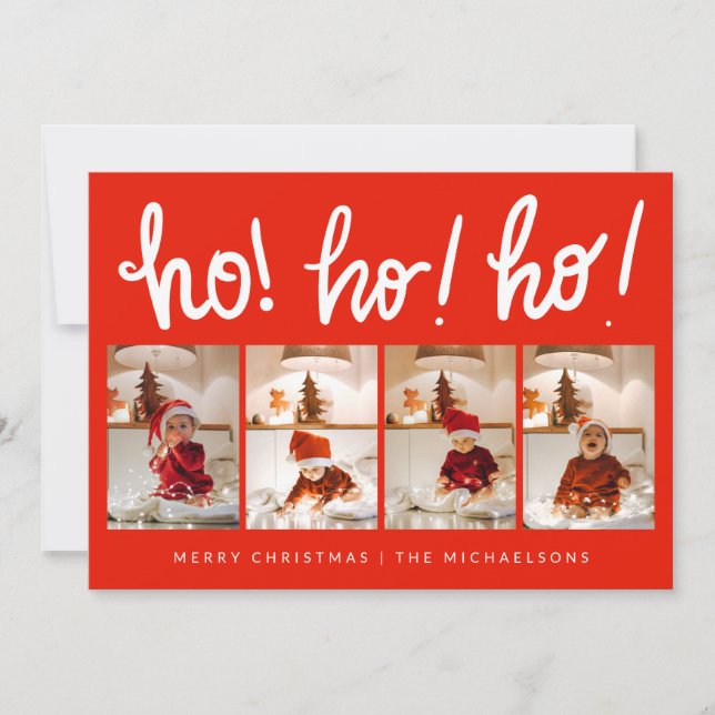 HO HO HO HO Merry Christmas Add Photos (Anverso)