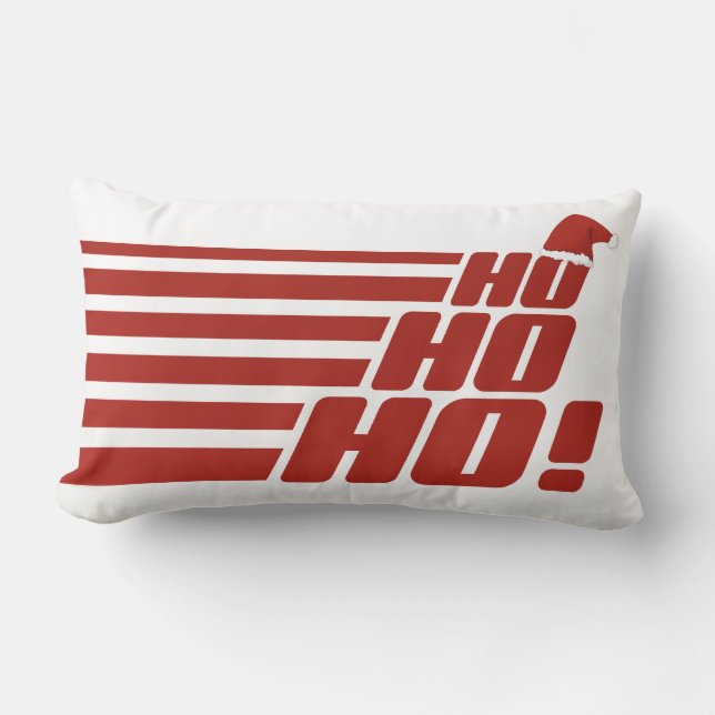 Ho Ho Ho Ho personalizado Xmas tirando almohada (Anverso)