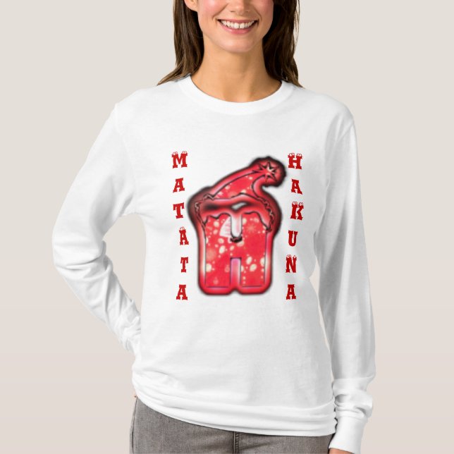 HO HO HO HO Santa Navidades HakunaMatata Camisetas (Anverso)