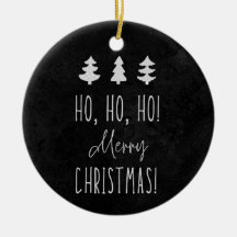 ¡Ho, Ho, Ho! Navidad! Adorno de cerámica
