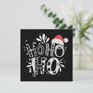 HO HO HO Navidad Familia Gorro de Santa Fiesta 