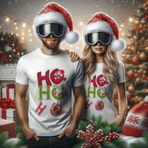 HO HO HO Navidades camiseta blanca