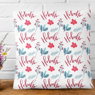 Ho Ho Ho Navidades Cojín decorativo de vacaciones