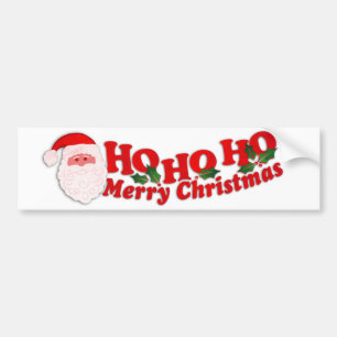 "Ho Ho Ho pegatina para el parachoques del coche