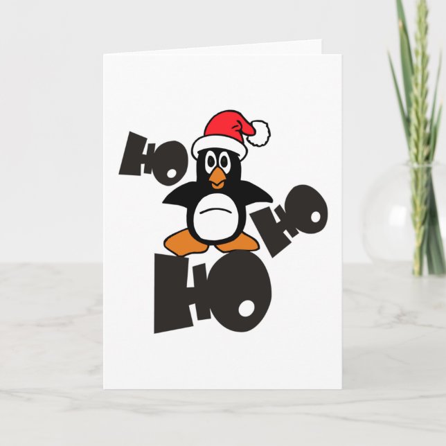 Ho Ho Ho - Penguin - Feliz Navidad + tu idea (Anverso)