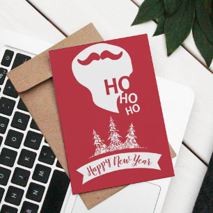 Ho Ho Ho Red Xmas Tarjeta de Navidades de divers