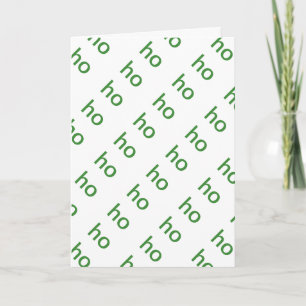 Ho Ho Ho tarjeta de Navidad