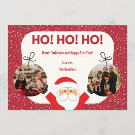 ¡Ho! ¡Ho! ¡Ho! Tarjeta de vacaciones multifoto