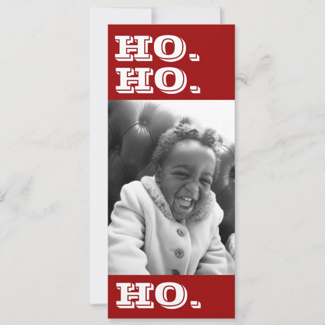 Ho. Ho. Ho. Tarjeta fotográfica (Anverso)