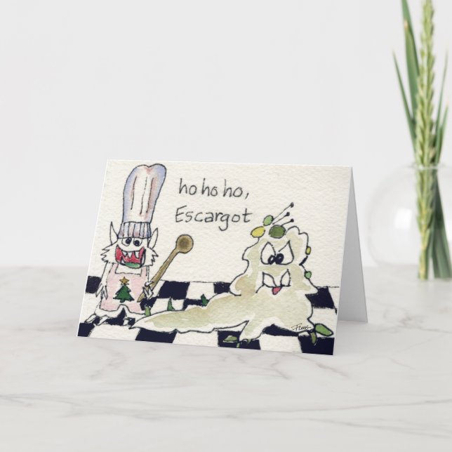 Ho Ho Ho tarjeta sazonada del día de fiesta de los (Anverso)