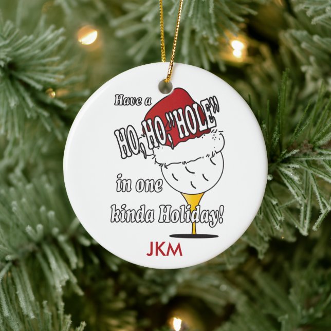 Ho, Ho, Hole En Un Ornamento De Navidad (Árbol)