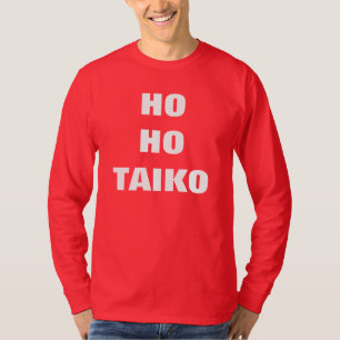 HO HO manga larga de la camiseta del navidad de