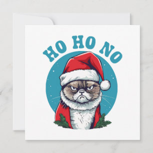 Ho ho no - divertido gato gruñón de Santa