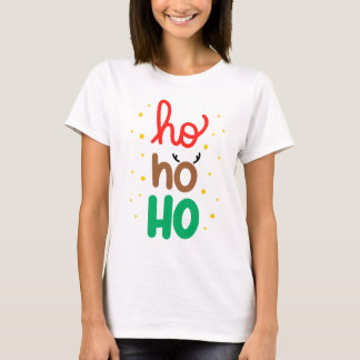 Ho Ho son una camiseta blanca para las mujeres