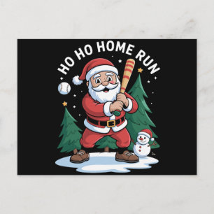 Ho Home Run Navidad Santa Béisbol Muñeco de nieve