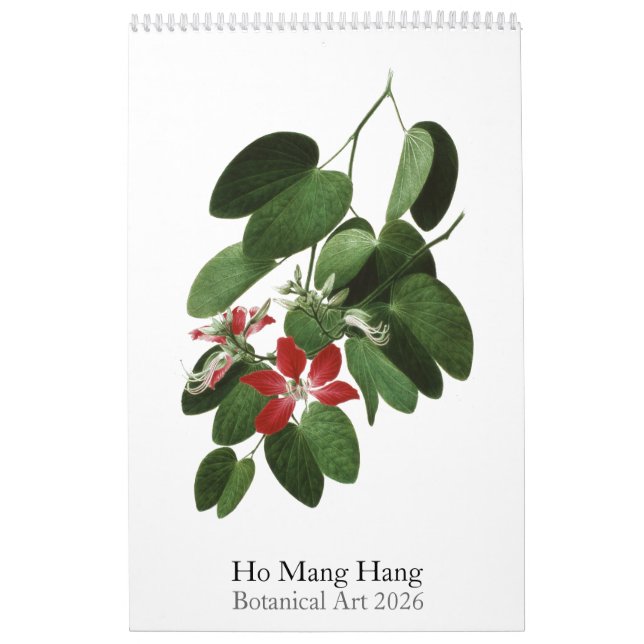 Ho Mang Hang, Calendario de Arte Botánico 2026 (Tapa)