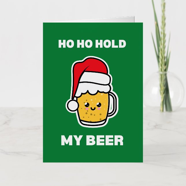 HO MANTENER MI CERVEZA CUTE BEER SANTA (Anverso)