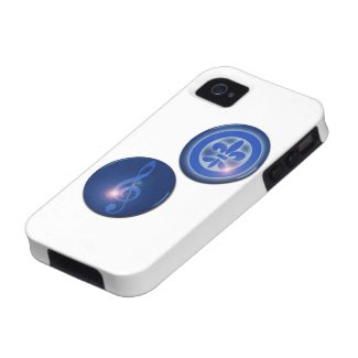 Ho´oponopono Flor de Lis y Clave de Sol Case-Mate iPhone 4 Fundas