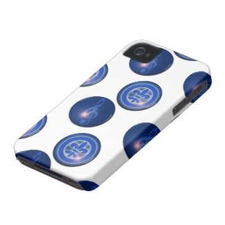 Ho´oponopono Ho Oponopono Flor de lis y Ho Oponopono Clave de Sol iPhone 4 Case-Mate Funda