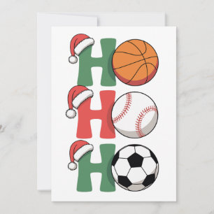 Ho Santa Navidad Baloncesto Béisbol Fútbol Navidad