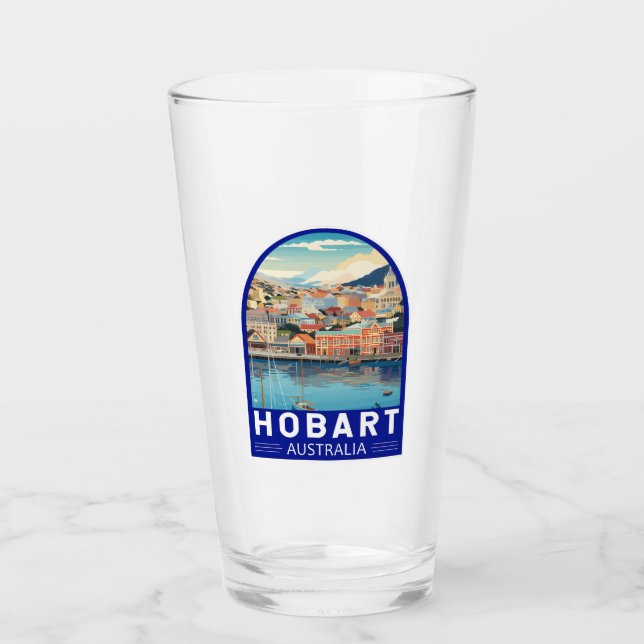 Hobart Australia Viajes arte Vintage (Anverso)