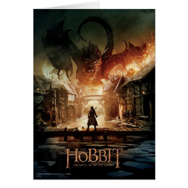 Hobbit - Poster de cine de Laketown (Frente)
