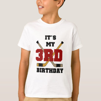 Hockey 3 camisetas de cumpleaños y regalos