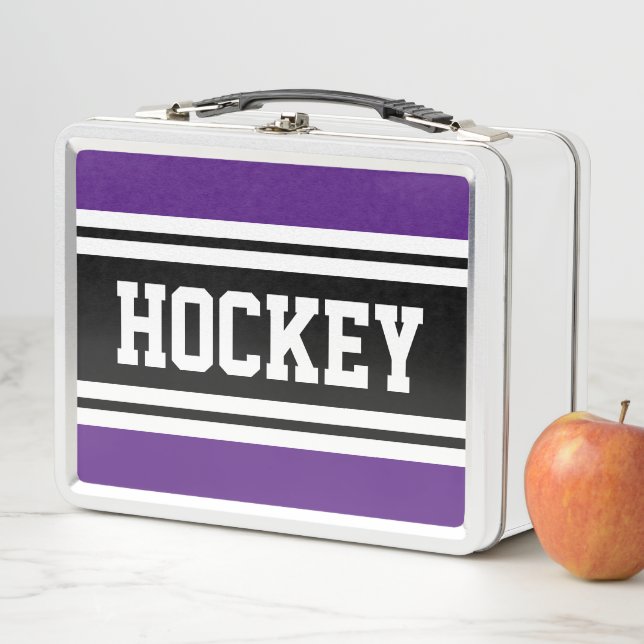 HOCKEY Atlético Púrpura Tiras de Carreras Blanco N (In situ)