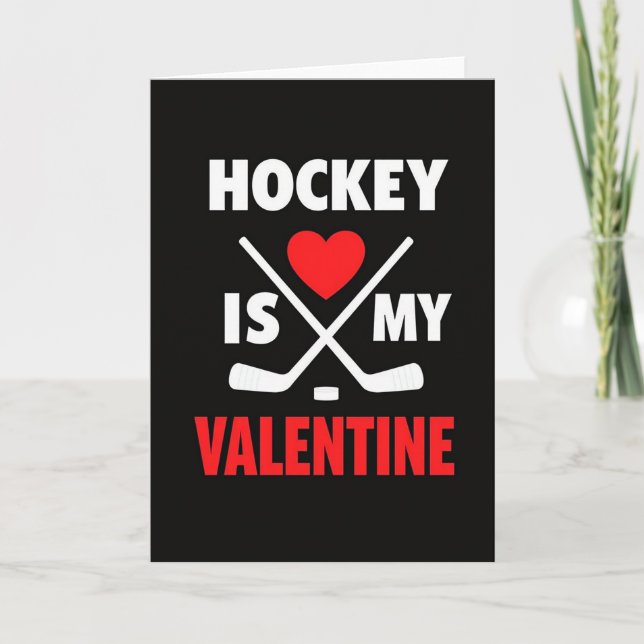 Hockey Es Mi Tarjeta De San Valentín (Anverso)