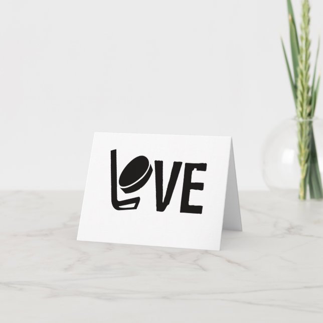 Hockey Love Blank Cualquier tarjeta de felicitació (Anverso)