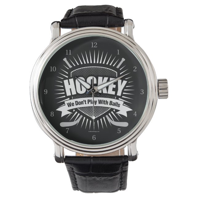 Hockey: No jugamos con reloj de pulsera de bolas (Anverso)