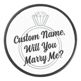 Hockey Propuesta de compromiso con propuesta de disco de 